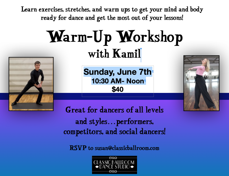 Warm Up Workshop with Kamil